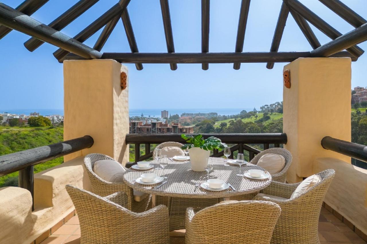Ferienwohnung 15 First Line Penthouse With Wonderful Seaview Near Duquesa Golf Manilva Andalucia Exterior foto