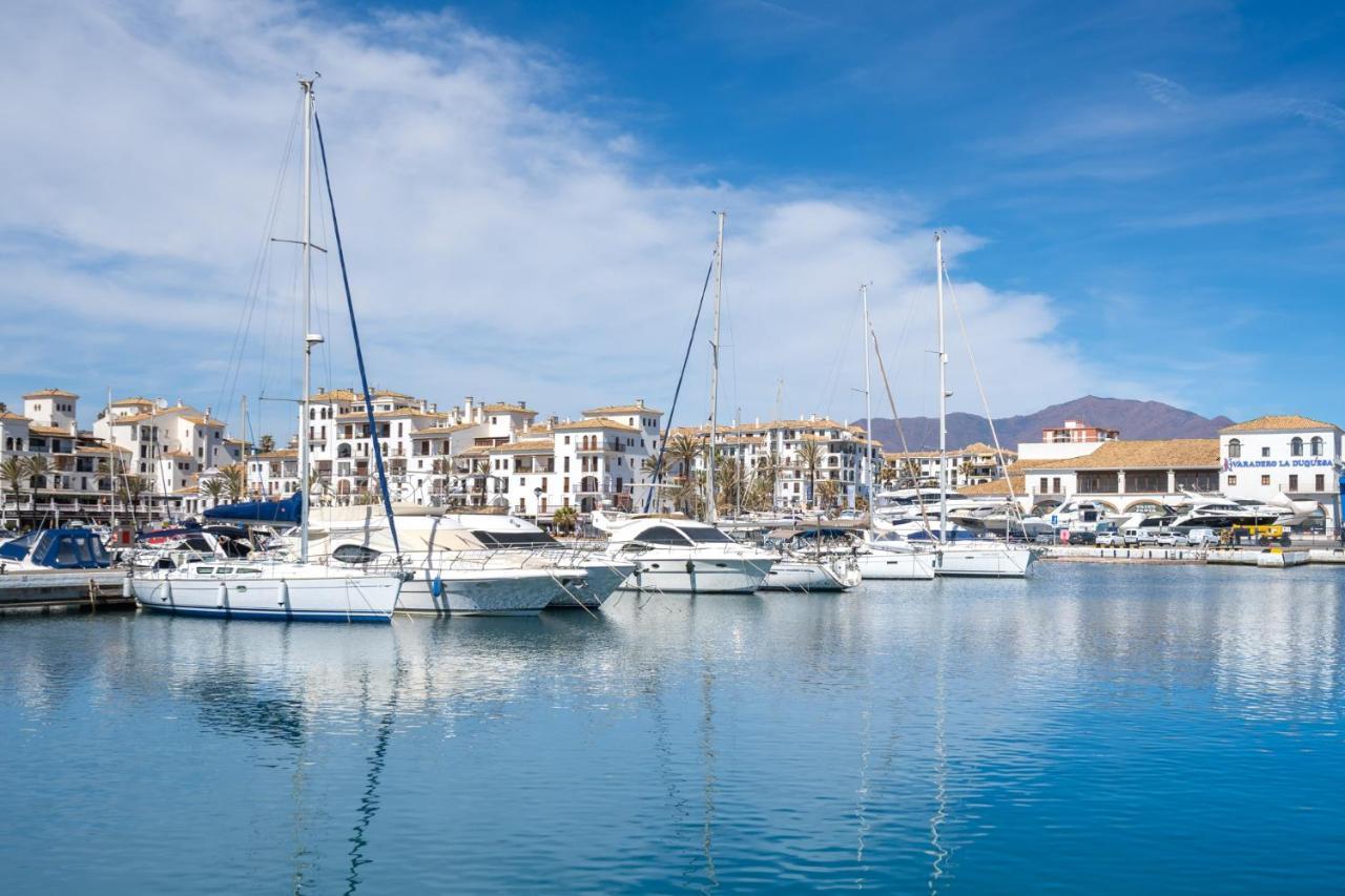 Ferienwohnung 15 First Line Penthouse With Wonderful Seaview Near Duquesa Golf Manilva Andalucia Exterior foto